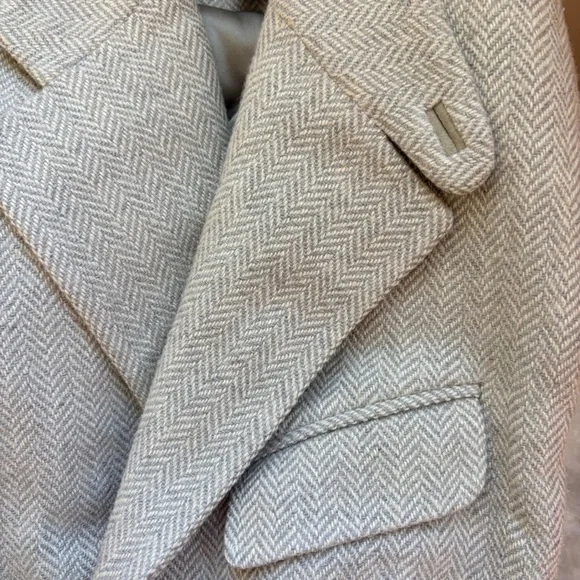 Ralph Lauren Black Label Grey Silk Wool Cashmere Blend Blazer Suede Trim | 10 - Picture 6 of 7